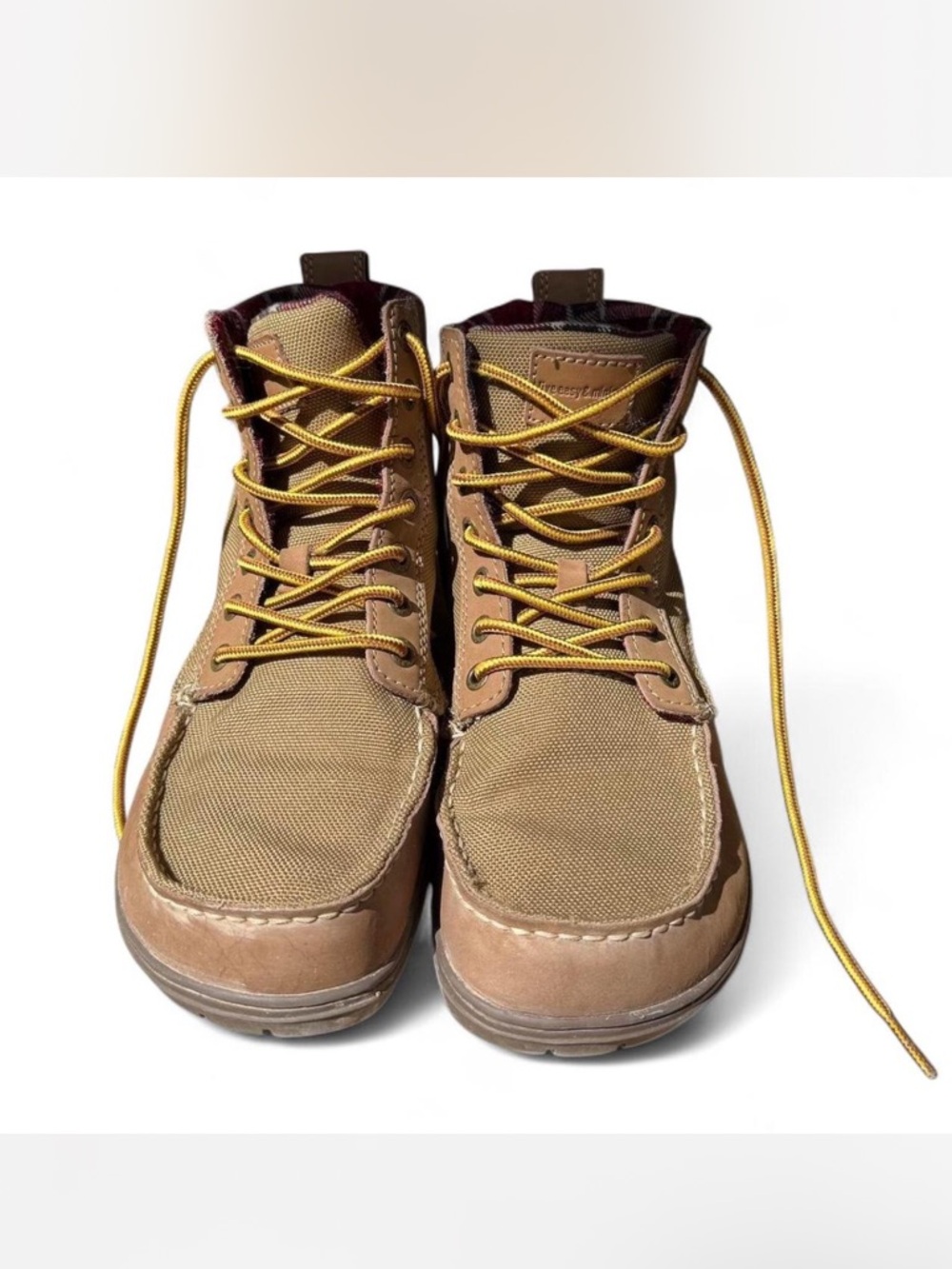 Lem’s Boulder Boots in Brown/Taupe (women’s size 6.5)